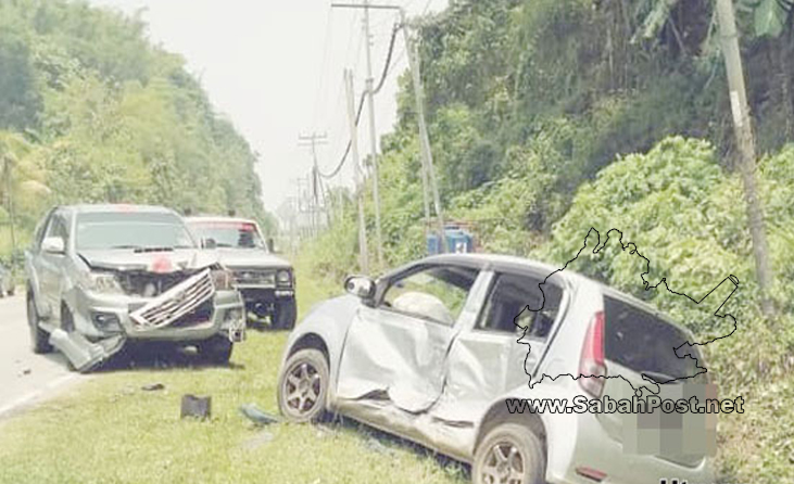 Dua Cedera Dalam Kemalangan Melibatkan Tiga Kenderaan 