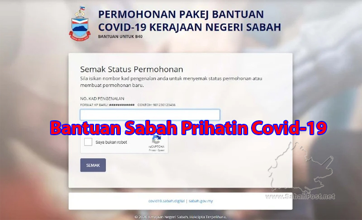 Bantuan prihatin covid 19 sabah